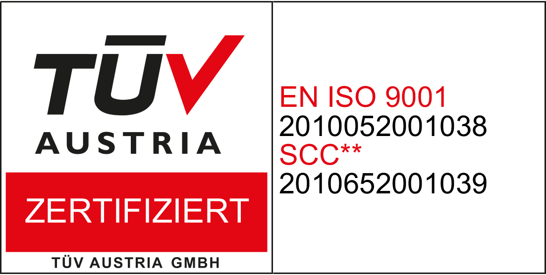 TÜV AUSTRIA ZERTIFIZIERT